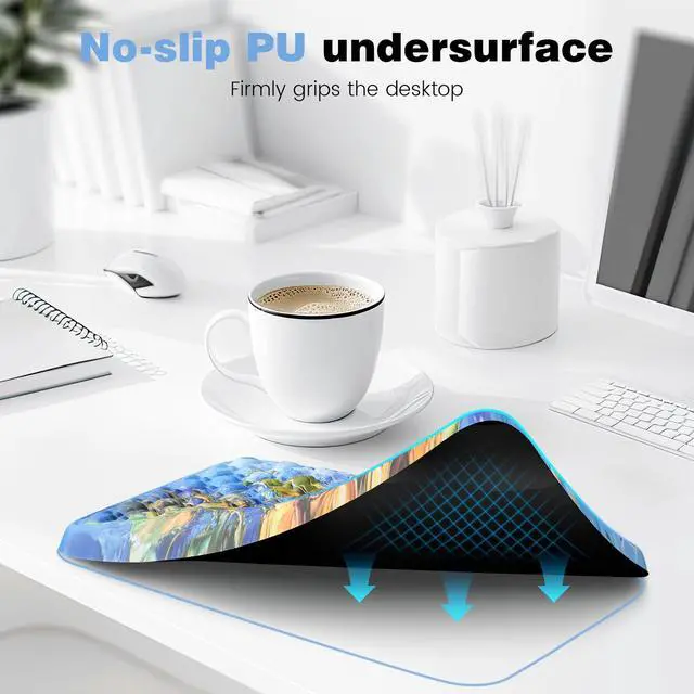 Alt view image 4 of 6 - Mouse Pad with Wrist Rest Ergonomic Comfortable Pain Relief Mousepad Wrist Support for Computer Sunflower