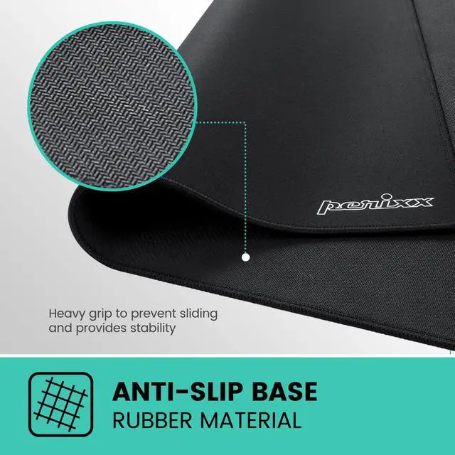 Alt view image 2 of 7 - DX-1000L Waterproof Gaming Mouse Pad with Stitched Edge - Non-Slip Rubber Base Design for Laptop or Desktop Computer - L Size 12.60x10.60x0.08 Inches