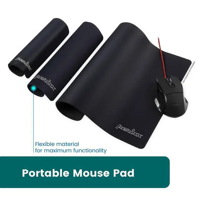 Alt view image 4 of 7 - DX-1000L Waterproof Gaming Mouse Pad with Stitched Edge - Non-Slip Rubber Base Design for Laptop or Desktop Computer - L Size 12.60x10.60x0.08 Inches