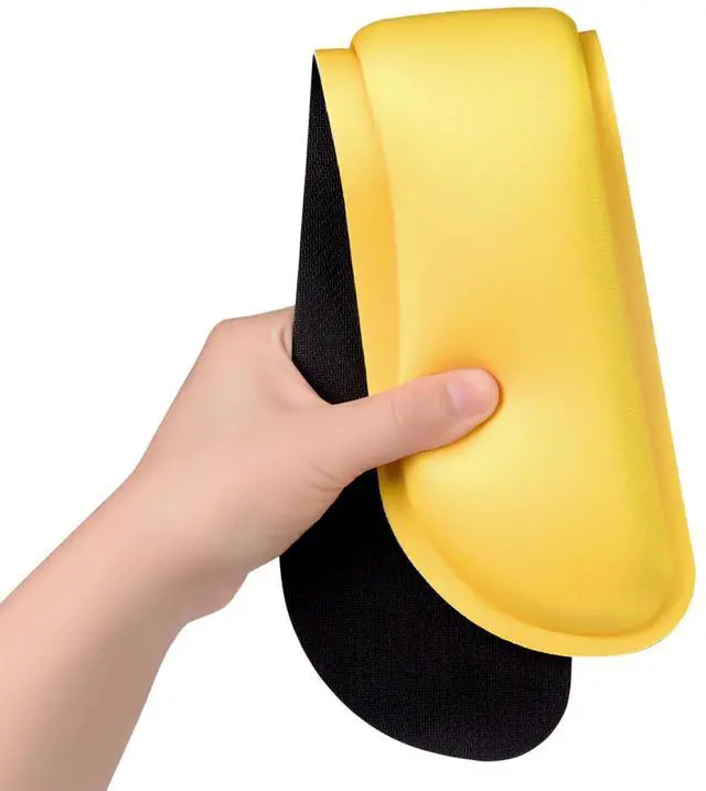 Alt view image 3 of 7 - Enlarge Keyboard Wrist Rest, Cute Memory Foam Keyboard Wrist Cushion for Computer Desk Mats Support, Typing Pain Relief Ergonomic Mouse Pad Rests with Non-Slip Base for Gaming, Laptop, Yellow