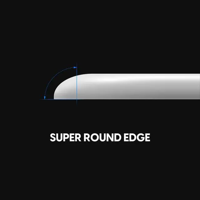 Alt view image 4 of 5 - Consistent Controllable Glide, Polished Round Edge, Super Balanced Gaming Mouse Feet with Durable Sole for Razer Viper v3 Pro (Type-C, White)
