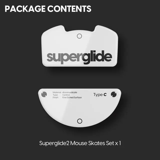 Alt view image 5 of 5 - Consistent Controllable Glide, Polished Round Edge, Super Balanced Gaming Mouse Feet with Durable Sole for Razer Viper v3 Pro (Type-C, White)