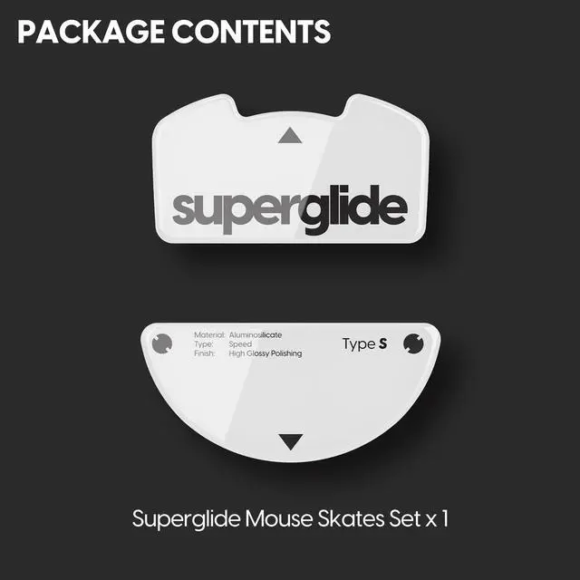 Alt view image 5 of 5 - Super Smooth Glide, Polished Round Edge, Super Fast Gaming Mouse Feet with Durable Sole for Razer Viper v3 Pro (Type-S, White)