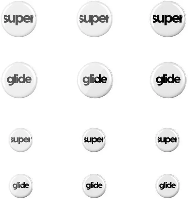 Main image of Super Smooth Glide, Polished Round Edge, Super Fast Gaming Mouse Feet with Durable Sole for Universal 6mm + 9mm 12pcs (Type-S, White)