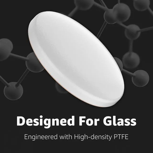Alt view image 2 of 7 - Aero Glides | 40 Dot Mouse Skates for Glass Mousepad | High-Density PTFE | Rounded and Polished for Quiet Use