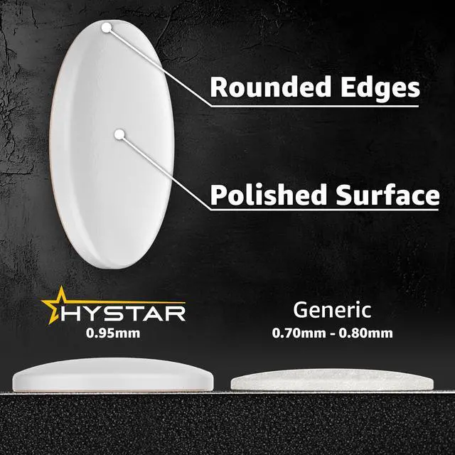 Alt view image 3 of 7 - Aero Glides | 40 Dot Mouse Skates for Glass Mousepad | High-Density PTFE | Rounded and Polished for Quiet Use