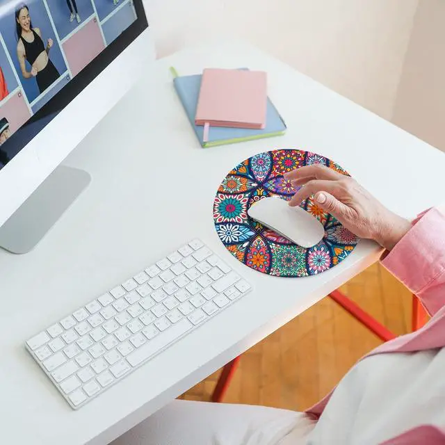 Alt view image 7 of 7 - Cute Mouse Pad Mat Small Mousepad Soft Smooth Grip Mousemat Colorful 3 Pack