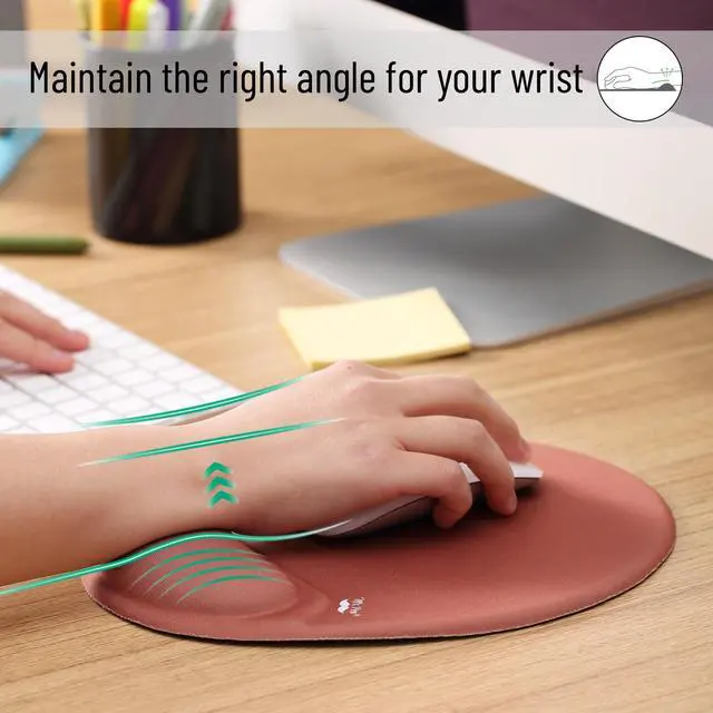 Alt view image 2 of 7 - Ergonomic Mouse Pad with Wrist Rest