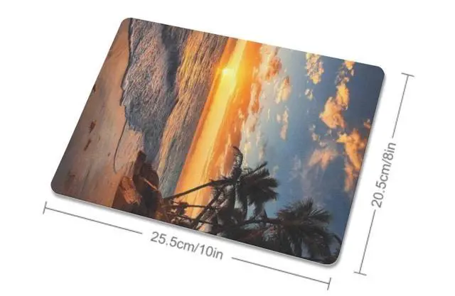 Alt view image 2 of 7 - Mouse Pad, Square Mousepad,Waterproof Mouse Mat Non-Slip Rubber Base MousePads for Office Home Laptop Travel, 9.5"x7.9"x0.12" Inch