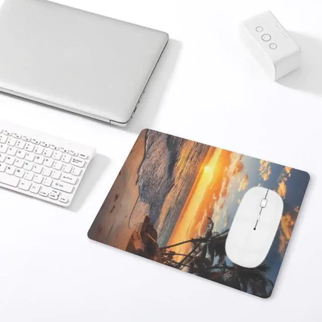 Alt view image 5 of 7 - Mouse Pad, Square Mousepad,Waterproof Mouse Mat Non-Slip Rubber Base MousePads for Office Home Laptop Travel, 9.5"x7.9"x0.12" Inch