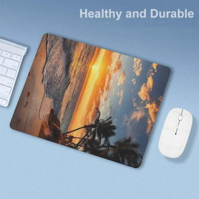Alt view image 6 of 7 - Mouse Pad, Square Mousepad,Waterproof Mouse Mat Non-Slip Rubber Base MousePads for Office Home Laptop Travel, 9.5"x7.9"x0.12" Inch