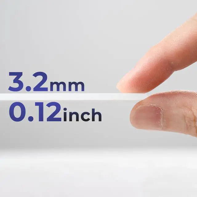 Alt view image 6 of 6 - Glass Mousepad Gaming, White Hard Mouse Pads for Esports, Large Mouse Mat 16.2" x 12.2", Tempered Glass Mouse Pad Smooth Micro-Etched Surface with Improved Precision and Speed