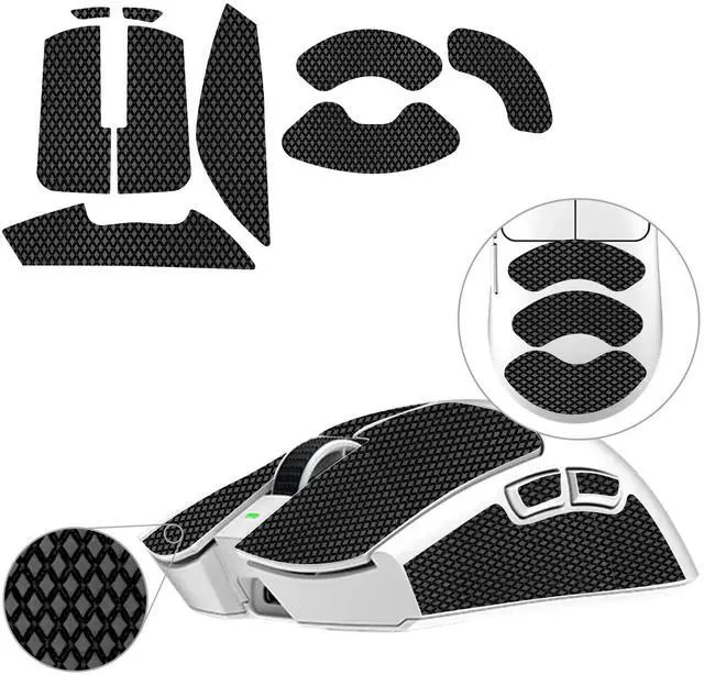 Main image of Mouse Anti Slip Grip Tape Compatible with Razer Viper V3 Pro/Viper V4 Pro Gaming Mouse, Palm Sweat Absorption, Thin 0.5mm, Cut to Fit, Easy to Apply, Mouse Skin