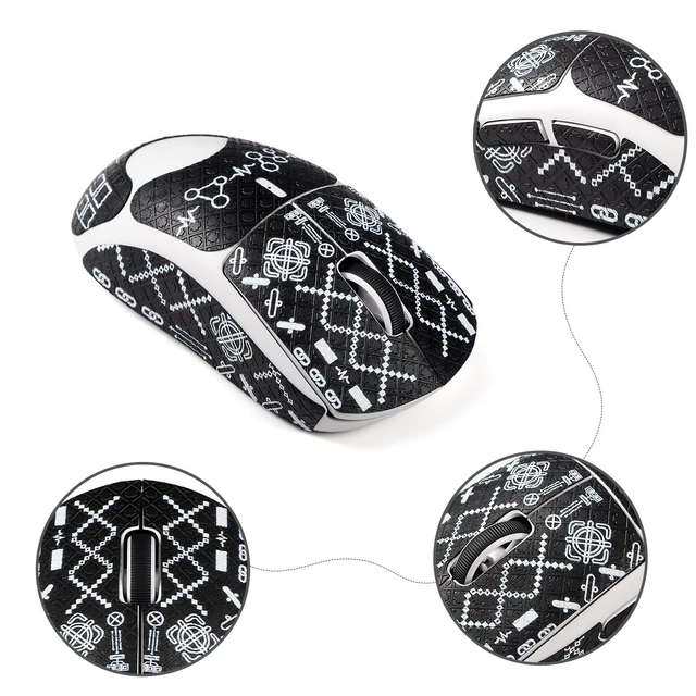 Alt view image 2 of 5 - Mouse Grip Tape for Logitech G PRO X Superlight Mouse Anti Slip Skin Self-Adhesive,Pre-Cut,Sweat-Resistant Game Mice Accessories