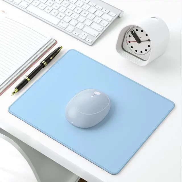 Alt view image 6 of 6 - Mouse Pad, 30% Thicker Blue Computer Pad, Anti-Slip Rubber Mouse Mat with Stitched Edges for Gaming, Office, Laptop, PC, Women & Men, 8 x 10 Inch Thick 5 mm, Modern Design, Square
