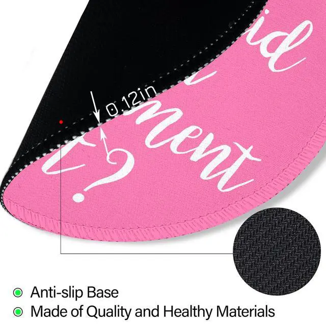 Alt view image 6 of 6 - Funny Work Mouse Pad, Small Round Mouse Pads for Desk, Cute Mini Travel Mousepad for Wireless Computer Laptop, Office Desk Accessories, But Did You Document It, 8.6 x 8.6 inch