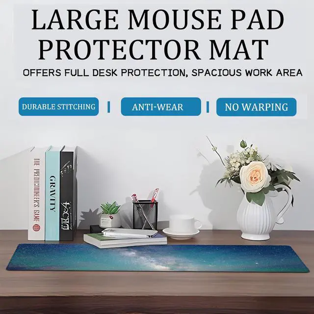 Alt view image 6 of 6 - Floral Bunny Gaming Mouse Pad 12x31.5in Large Extended Desk Mat with Cute Rabbit and Butterfly Design Non-Slip Rubber Mousepad for Office Home Deskmat Gifts for Animal Lovers Decor