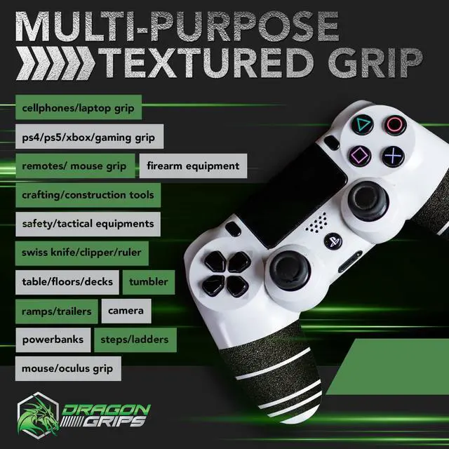 Alt view image 2 of 7 - Purpose Rubber Grip Tape - Anti-Slip Adhesive Rubber Pads, Black, Textured Non-Slip Rubberized Sheet Stickers for Phone Case, Laptop, iPad, iPhone & Other Devices