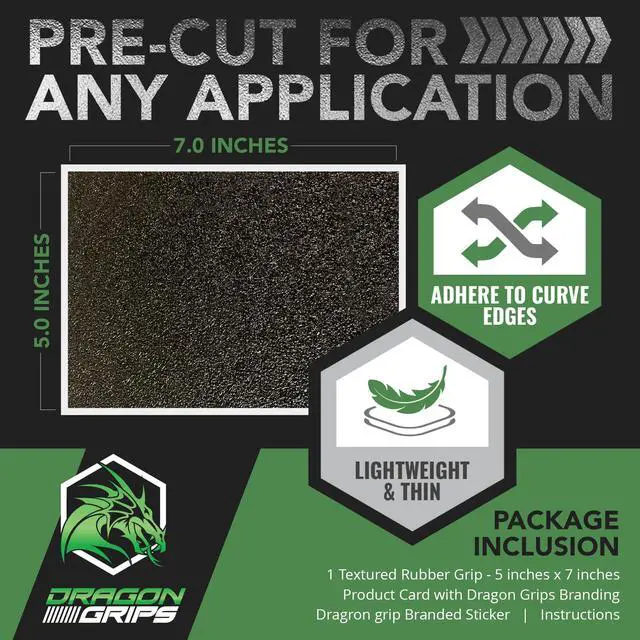 Alt view image 5 of 7 - Purpose Rubber Grip Tape - Anti-Slip Adhesive Rubber Pads, Black, Textured Non-Slip Rubberized Sheet Stickers for Phone Case, Laptop, iPad, iPhone & Other Devices