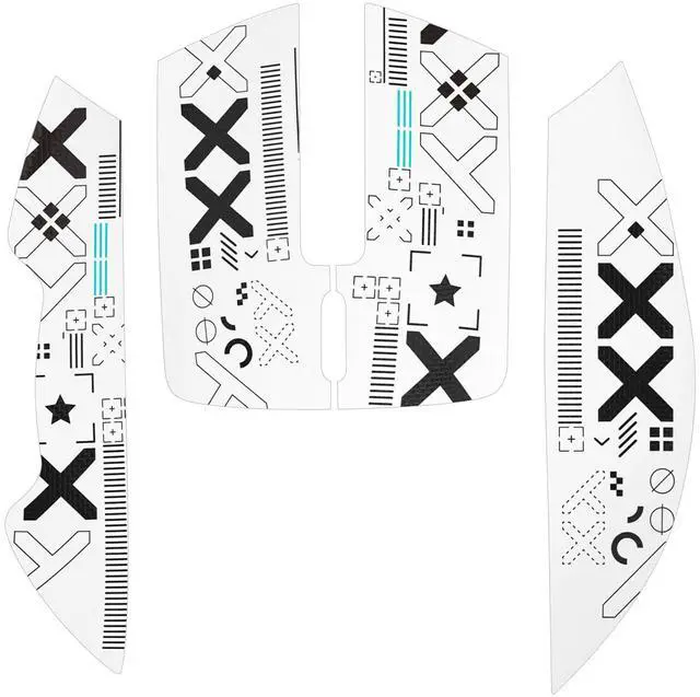Main image of Attack Shark Gaming Mouse Anti-Slip Grip Tape,Compatible with X11 Superlight Wireless pc Mouse,Sweat Resistant,Fine Feel,Cut to Fit,Cool Mouse Skins for Video Games/Office/Study(White)