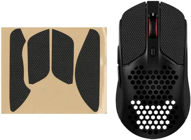Main image of Mouse Grip Tape Compatible with Kingston Pulsefire Haste 1 Grip Tape - Non-Slip Faux Leather - Black