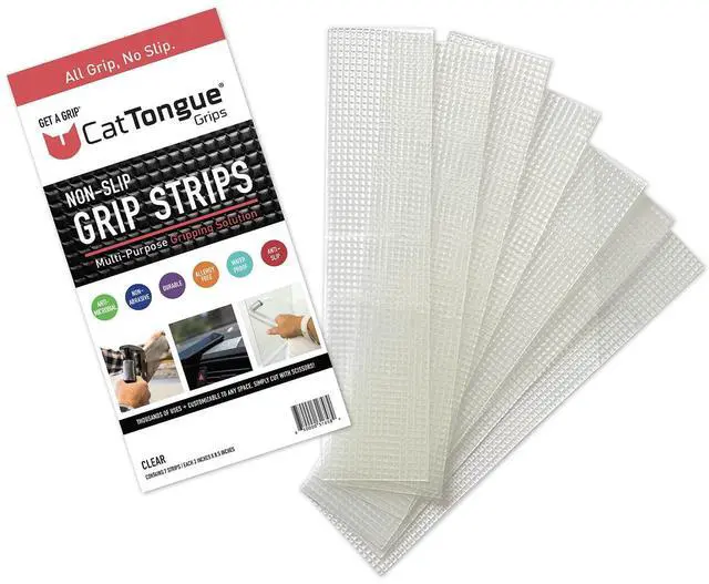 Main image of Abrasive Grip Tape Strips - Heavy-Duty, Waterproof Anti-Slip Tape for Furniture, Bathtubs, Frames, Gaming & More - Indoor & Outdoor Anti-Slip Solution (Clear, 1-Pack)