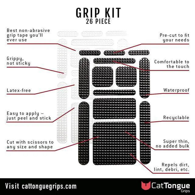 Alt view image 3 of 6 - Non-Abrasive Grip Tape Strips - Heavy-Duty, Pre-Cut Anti-Slip Tape for Phones, Tablets, Crafting & More - Indoor & Outdoor Anti-Slip Solution (Clear, 1-Pack)
