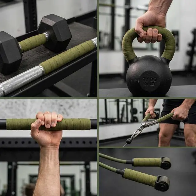 Alt view image 6 of 7 - Gun Grip Tape, Non-Reflective, No Residue Goon Grip Tactical Tape for Pistol, Handgun, Rifle, Sports, Tool, Pull Up Bars, Handles, Bats, Rackets, Gym Equipment, Handrails (OD Green)