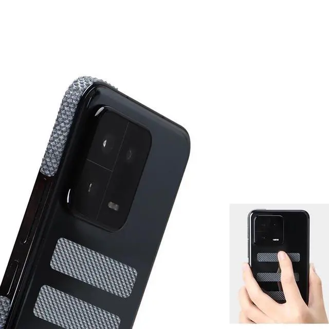 Alt view image 5 of 7 - Phone Case Grip Tape Non-Slip Rubber Grips Tape Strips Adhesive Sticker Patches for iPhone Case Back iPad Tablet Frame Cases Laptop Surface Gaming Controller Mouse DSLR Camera TV Remote Control
