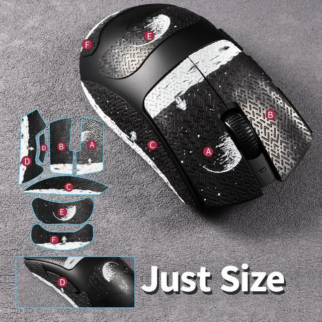 Alt view image 6 of 6 - Mouse Grip Tape Sticker for Razer DeathAdder V3 HyperSpeed Mouse Anti Slip Skin Self-Adhesive,Pre-Cut,Sweat-Resistant Game Mouse Accessories(Earth Pattern)