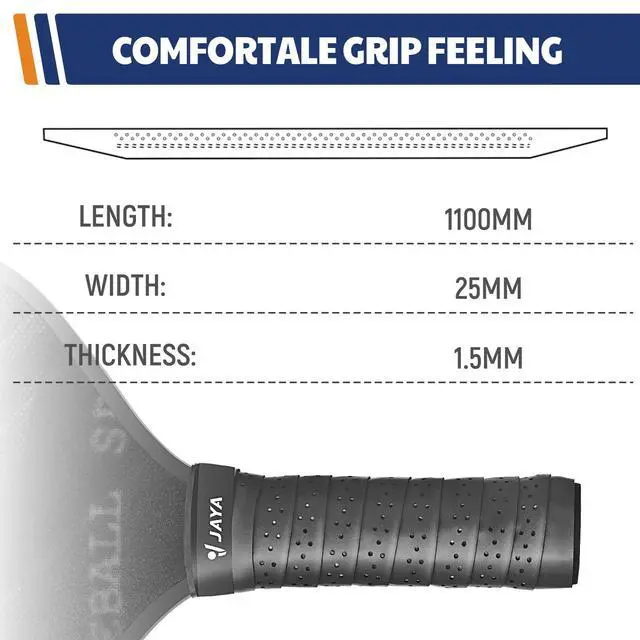 Alt view image 4 of 7 - Pickleball Paddle Grip Tape, Pack of 2 Pickleball Overgrip Wrap, Black