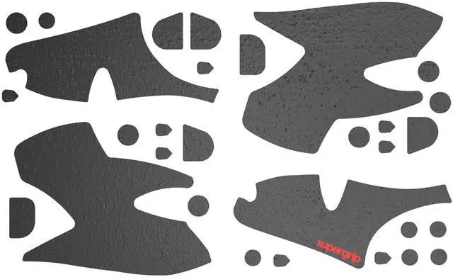 Main image of SUPERGRIP Griptape Set for PS5 DualSense Controller Sweat Absorbing High Performance Anti Slip 3M Adhesive no Residue Controller Grip Tape Ultra-Thin 0.5mm (0.02in) Black