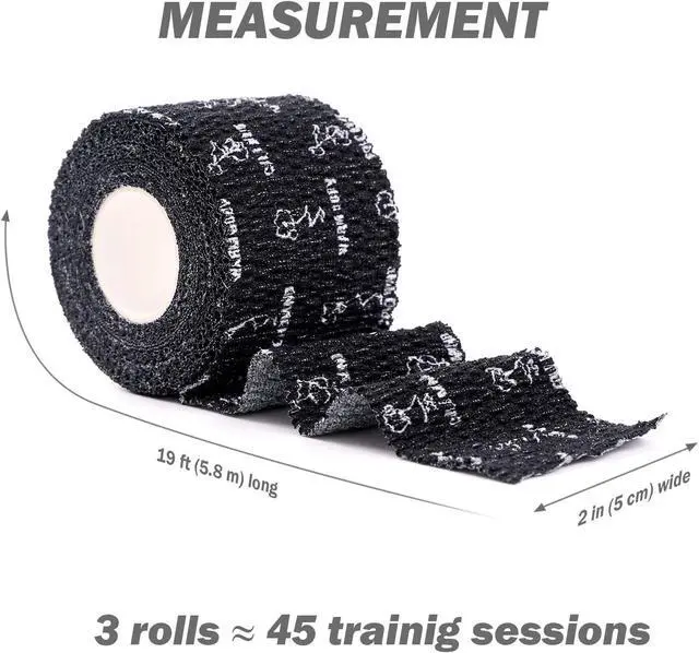 Alt view image 4 of 7 - Weightlifting Thumb Tape - Hook Grip Tape for Powerlifting, Cross Training, Gym Tape, Workout, Weight Lifting Tape, Athletic Finger Wrap (Mix V1 3 Rolls)