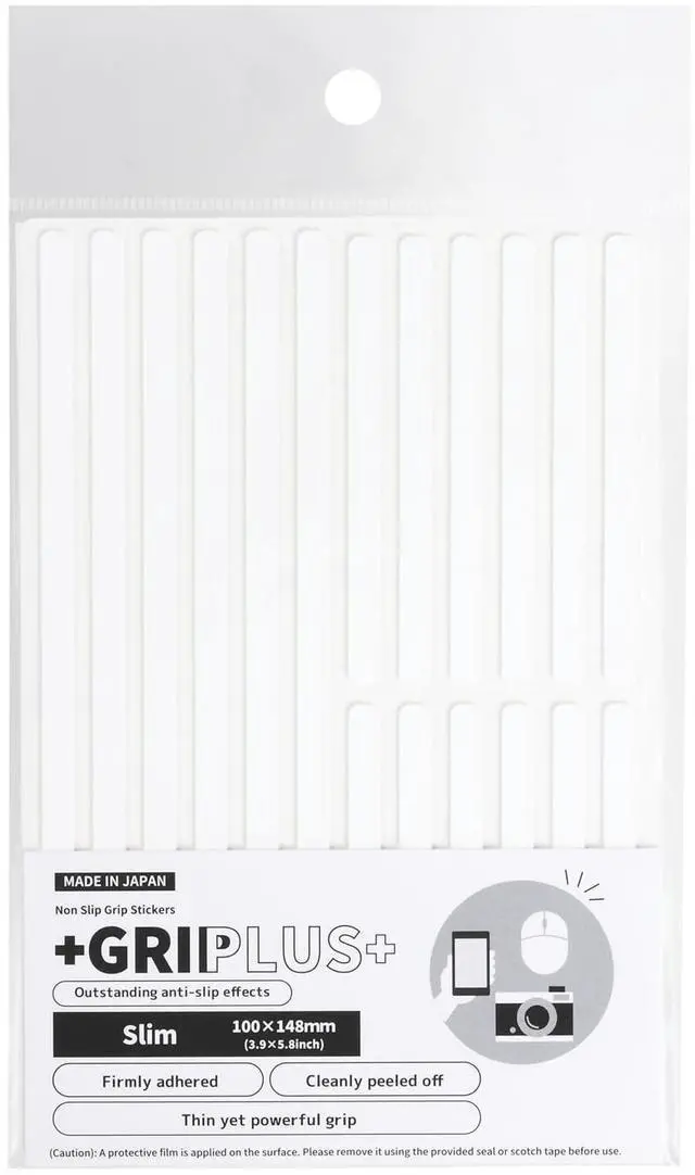 Main image of Non Slip Grip Stickers Slim (White, 100×148mm(3.9×5.8")) - Reusable Adhesive Pad for Desk, Phone, Mouse, Office, Multi-Purpose