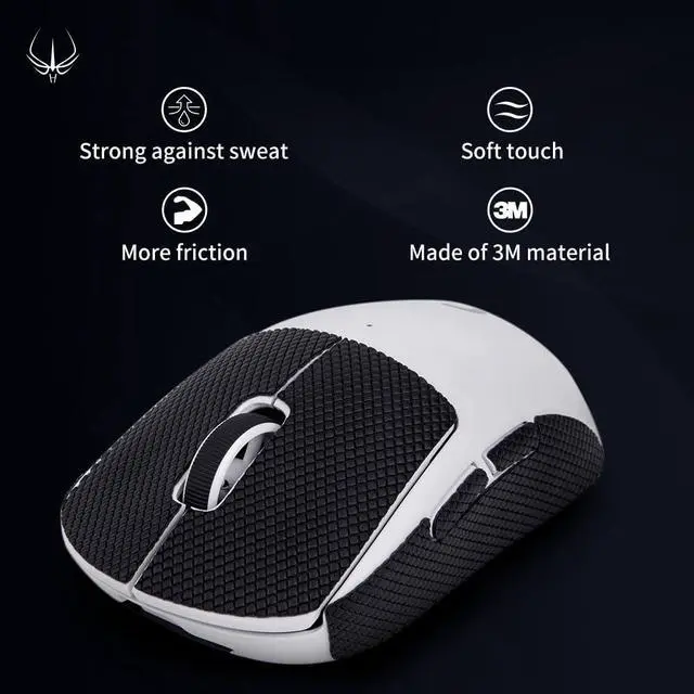 Alt view image 2 of 7 - New 2.0 DIY Version Mouse Anti Slip Grip Tape for Gaming Mouse Skins,Sweat Resistant,Cut to Fit,Easy to Apply,Professional Mice Upgrade Kit