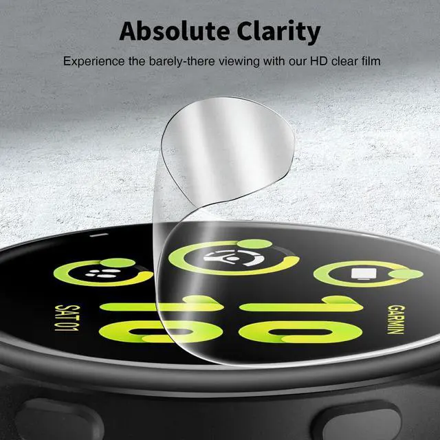 Alt view image 6 of 7 - Pack for Garmin Vivoactive 6 / Vivoactive 5 Screen Protector 42mm - Anti-Scratch, Self-Healing Soft TPU Screen Protector for Garmin Vivoactive 42mm, Bubble Free, HD Transparent, Touch Sensitive