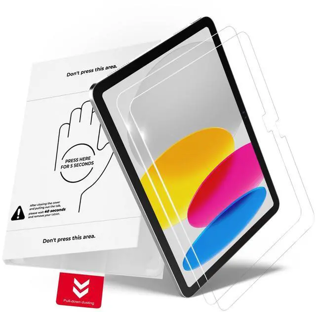 Main image of Pack AlignGuard Pro Screen Protector for iPad A16 11th/10th Generation (11/10.9 Inch, 2025/2022), 9H Hardness Tempered Glass, HD Clear, No Bubbles, Dust Free PullBox