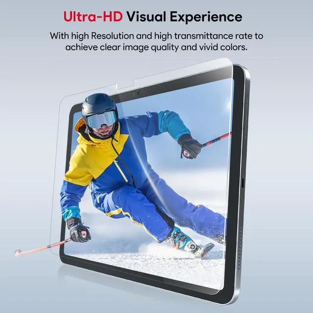 Alt view image 6 of 6 - Pack AlignGuard Pro Screen Protector for iPad A16 11th/10th Generation (11/10.9 Inch, 2025/2022), 9H Hardness Tempered Glass, HD Clear, No Bubbles, Dust Free PullBox