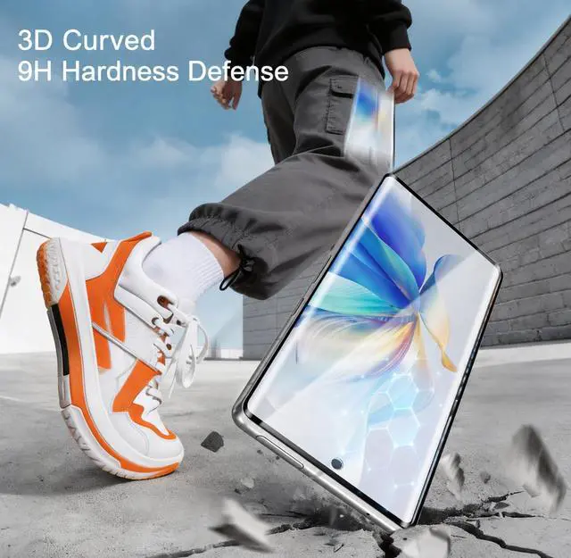 Alt view image 4 of 7 - 2 Pack for Pixel 7 Pro Screen Protector, 3D Curved Glass