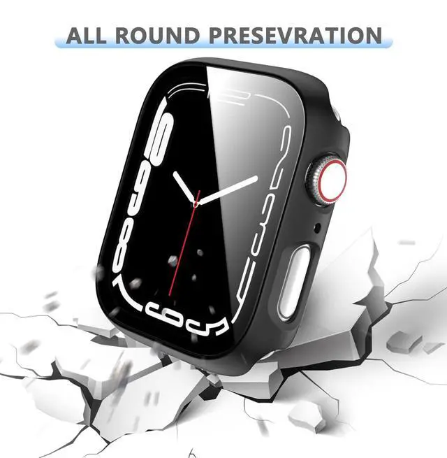 Alt view image 3 of 6 - Pack Hard PC Case Compatible with Apple Watch Series 9 8 7 41mm