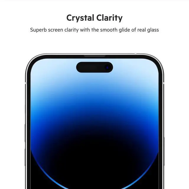 Alt view image 4 of 7 - UltraGlass iPhone 14 Pro Max Screen Protector - Easy Application with Installation Guide Tray - Tempered Glass Screen Protector Compatible with iPhone 14 Pro Max Cases - 9H Hardness Tested