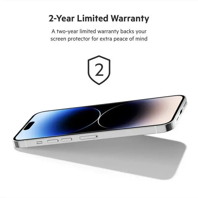 Alt view image 7 of 7 - UltraGlass iPhone 14 Pro Max Screen Protector - Easy Application with Installation Guide Tray - Tempered Glass Screen Protector Compatible with iPhone 14 Pro Max Cases - 9H Hardness Tested