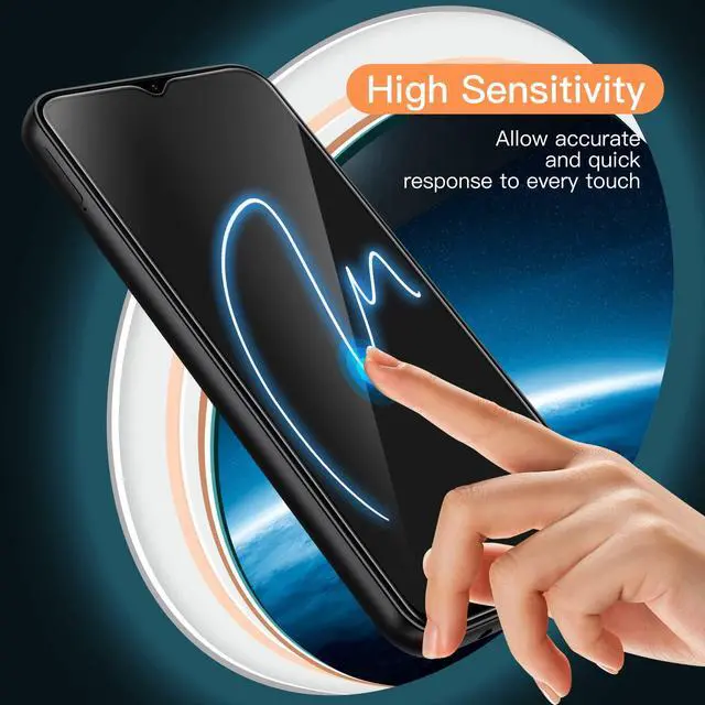 Alt view image 5 of 7 - Screen Protector for Samsung Galaxy A13 / A13 5G/ A12, 9H Tempered Glass Film, Anti-Scratch, HD Clear, 3-Pack