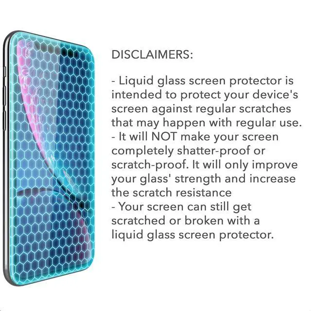 Alt view image 6 of 6 - Liquid Glass Screen Protector for Up to 4 Devices | Universal for All Smartphones Tablets Smart Watches