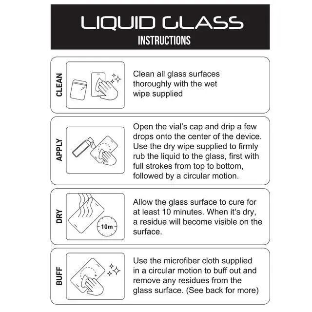 Alt view image 4 of 6 - Liquid Glass Screen Protector for Up to 4 Devices | Universal for All Smartphones Tablets Smart Watches