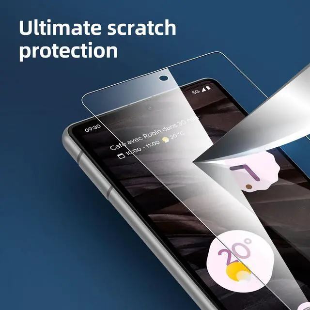 Alt view image 6 of 7 - Pack Designed for Google Pixel 7a Screen Protector Tempered Glass, Bubble Free, Ultra Resistant