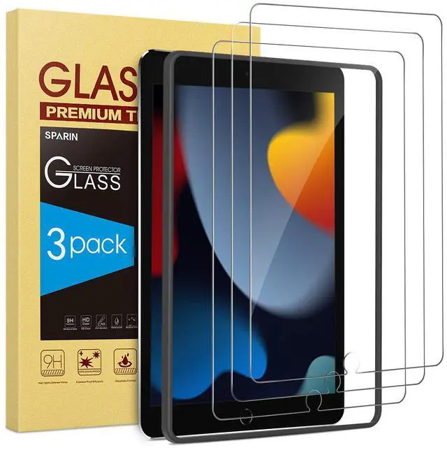 Main image of Pack Screen Protector for iPad 9th 8th 7th Generation 10.2 inch, Tempered Glass Compatible with iPad 9 8 7 (2021 2020 2019 Model)