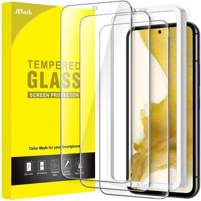 Main image of Screen Protector for Samsung Galaxy S22 5G 6.1-Inch, Tempered Glass Film with Easy Installation Tool, Fingerprint ID Compatible, HD Clear, 3-Pack