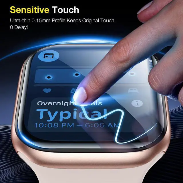 Alt view image 5 of 7 - Pack for Apple Watch Series 11/ Series 10 Screen Protector 42mm - Anti-Scratch, Self-Healing Soft TPU Screen Protector for Apple Watch 42mm, Bubble Free, HD Transparent