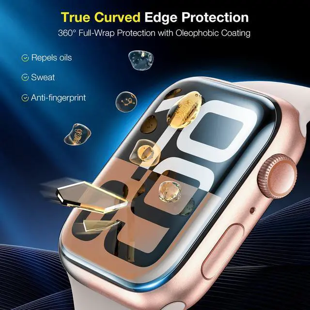 Alt view image 7 of 7 - Pack for Apple Watch Series 11/ Series 10 Screen Protector 42mm - Anti-Scratch, Self-Healing Soft TPU Screen Protector for Apple Watch 42mm, Bubble Free, HD Transparent
